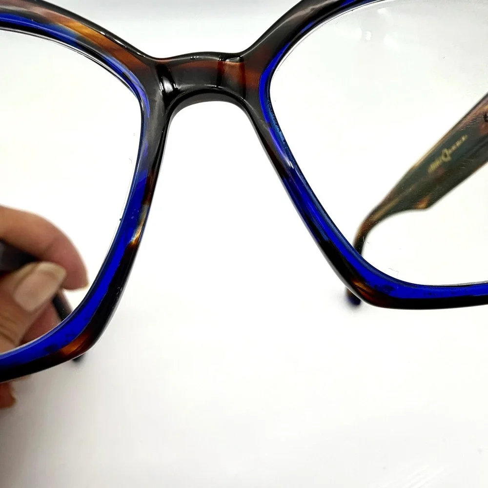 Etnia Barcelona Mambo Rx 3 Eyeglass Frames 55-15 Havana Blue Tortoise